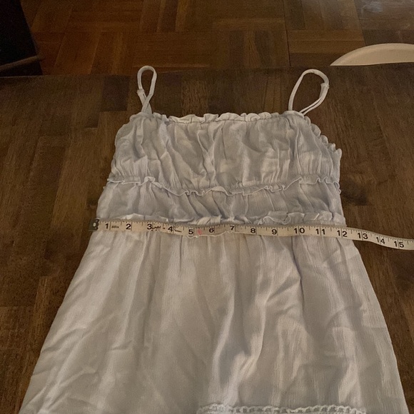 Simplee beautiful baby blue tiered spaghetti strap dress - Picture 11 of 16